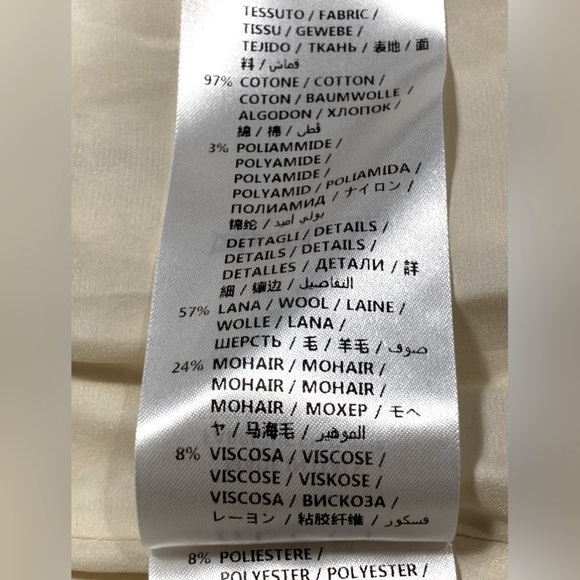 NWT GUCCI Ivory Cluny Lace Skirt with Navy/Red Web Waistband Sz EU 40 US 4 - Picture 11 of 13